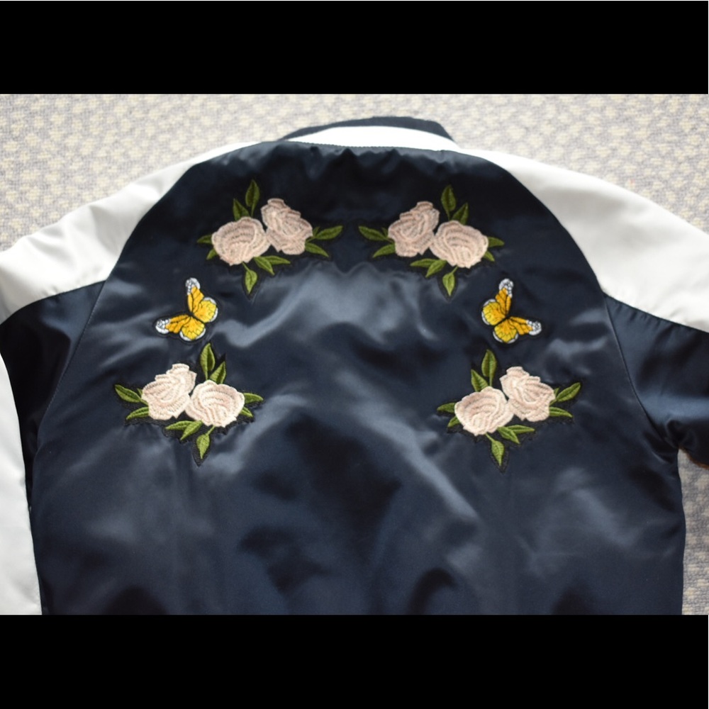 Floral Bomber Jacket - image 4